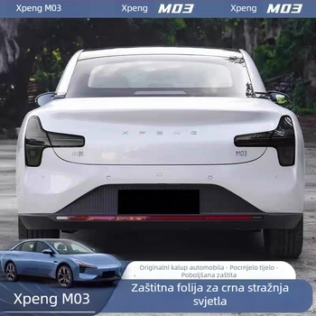 Xiaopeng Mona M03 film za promjenu boje prednjih svjetala, TPU otporan na eksploziju, prozirni film za stražnja svjetla s tamnijim efektom, dodatak za Black Warrior modifikaciju