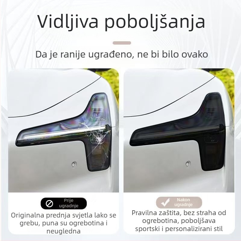 Xiaopeng Mona M03 film za promjenu boje prednjih svjetala, TPU otporan na eksploziju, prozirni film za stražnja svjetla s tamnijim efektom, dodatak za Black Warrior modifikaciju