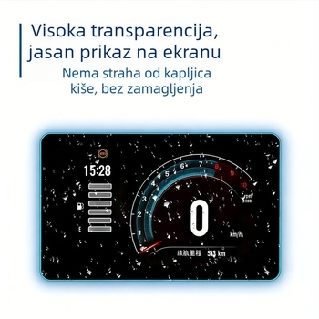 LISM zaštitna naljepnica zaslona motocikla – Model 150X 26, otporna na prašinu i abraziju, mogućnost prilagođavanja