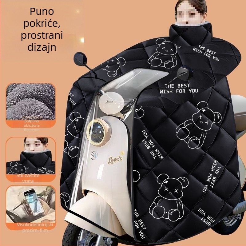 Vjetrozaštitni pokrov s punim kućištem za električni skuter, Oxford platno, univerzalna prilagodba