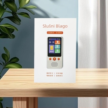 Lingbao engleski uređaj za slušanje i ponavljanje s LCD‑om, punjiva baterija, Wi‑Fi, prepoznavanje glasa, ABS materijal, za djecu 4–6 godina