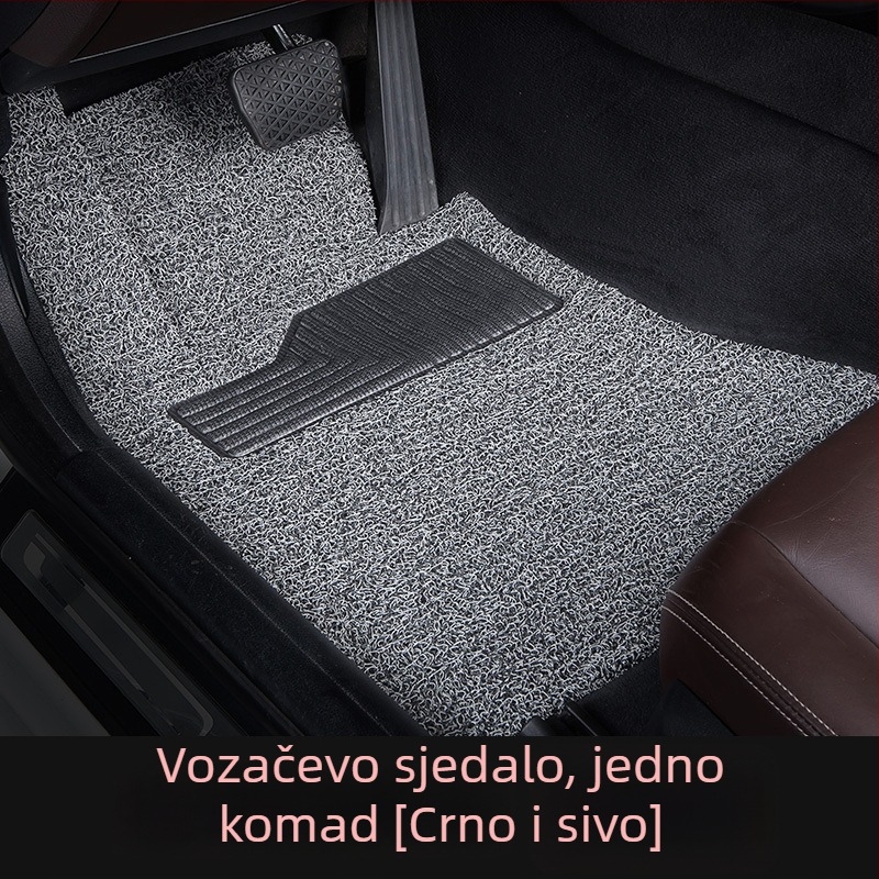 Auto podne prostirke za pod - vozačeva strana, jednoplošni komad, PVC protuklizno, svilene petlje za stopala, za specifične modele automobila