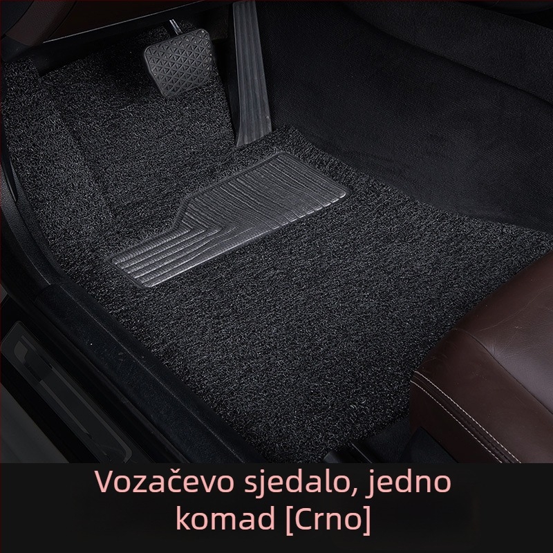 Auto podne prostirke za pod - vozačeva strana, jednoplošni komad, PVC protuklizno, svilene petlje za stopala, za specifične modele automobila