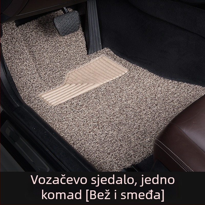Auto podne prostirke za pod - vozačeva strana, jednoplošni komad, PVC protuklizno, svilene petlje za stopala, za specifične modele automobila
