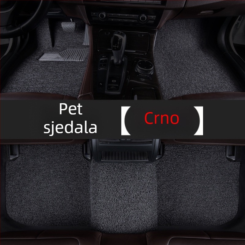 Auto podne prostirke za pod - vozačeva strana, jednoplošni komad, PVC protuklizno, svilene petlje za stopala, za specifične modele automobila
