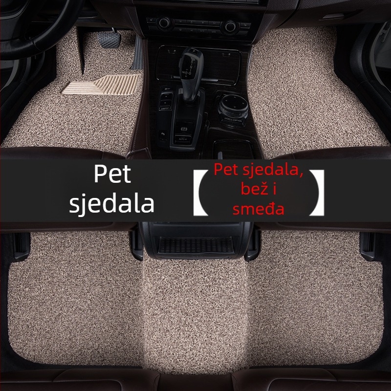Auto podne prostirke za pod - vozačeva strana, jednoplošni komad, PVC protuklizno, svilene petlje za stopala, za specifične modele automobila