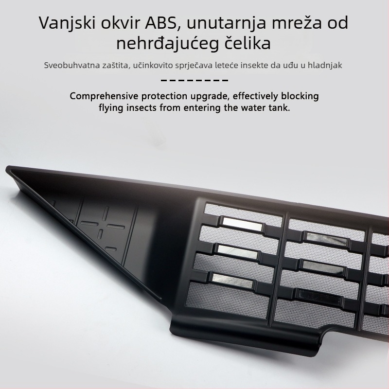 Geely Galaxy A7 prednja rešetka s mrežom protiv insekata i zaštitnim pokrovom spremnika vode – Materijal: ABS + nehrđajući čelik • Kompatibilnost: Geely Galaxy A7 • Marka: Drugo