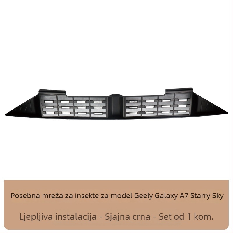 Geely Galaxy A7 prednja rešetka s mrežom protiv insekata i zaštitnim pokrovom spremnika vode – Materijal: ABS + nehrđajući čelik • Kompatibilnost: Geely Galaxy A7 • Marka: Drugo