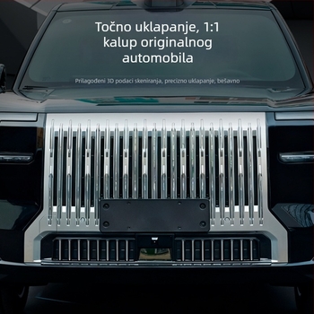 Zaštitni poklop protiv insekata za prednju rešetku i vodeni tank Zeekr 9X, klipsno ugradnja – ABS, otvor 2 mm, vijek trajanja 3–5 godina