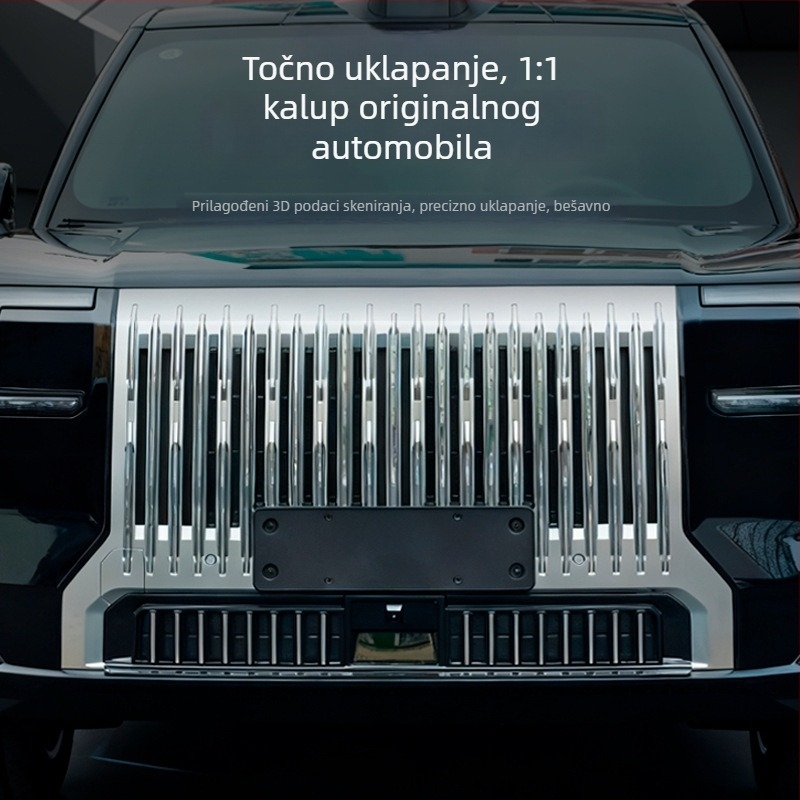 Zaštitni poklop protiv insekata za prednju rešetku i vodeni tank Zeekr 9X, klipsno ugradnja – ABS, otvor 2 mm, vijek trajanja 3–5 godina
