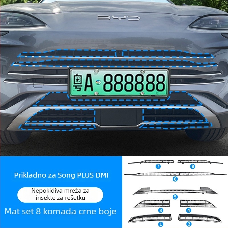 Mreža protiv insekata za BYD Song seriju (Plus/Pro/Plus EV) – ABS+plastika
