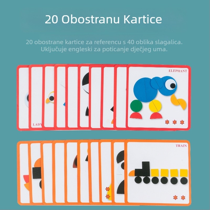 Drveni Montessori puzzle panel za logičko razmišljanje, igračka za rano obrazovanje za djecu 4–6 godina, marka Meng Qian Yi, OEM logo