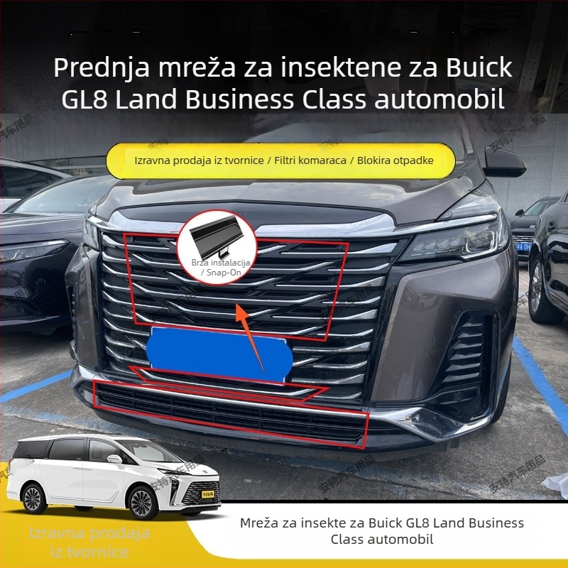 ABS materijal mreža protiv insekata za Buick GL8, ugradnja klipsom, zaštita od prašine
