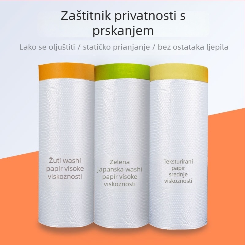 PE jednokratni zaštitni film za maske protiv prašine – Plastična podloga, Visok viskozni ljepilo, Snažna prozirnost, Za kućnu upotrebu, Dekoracije i autoservis