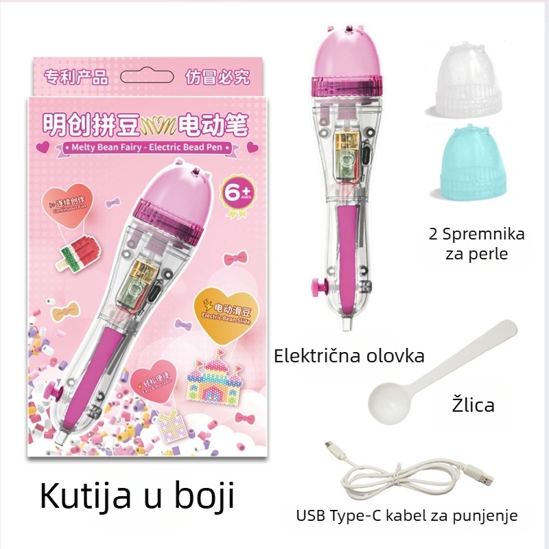Mingchuang Električno Pero za Mozaiku s Kuglicama – Alat za Mozaiku za Djecu 7–14 Godina