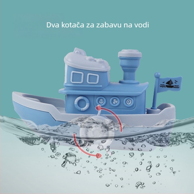 Dječje igračke za kupanje - plastične brodice za kadu, PP vrećica za pakiranje, za dob 3-6 godina, 3C kategorija: plastične igračke do 14 godina