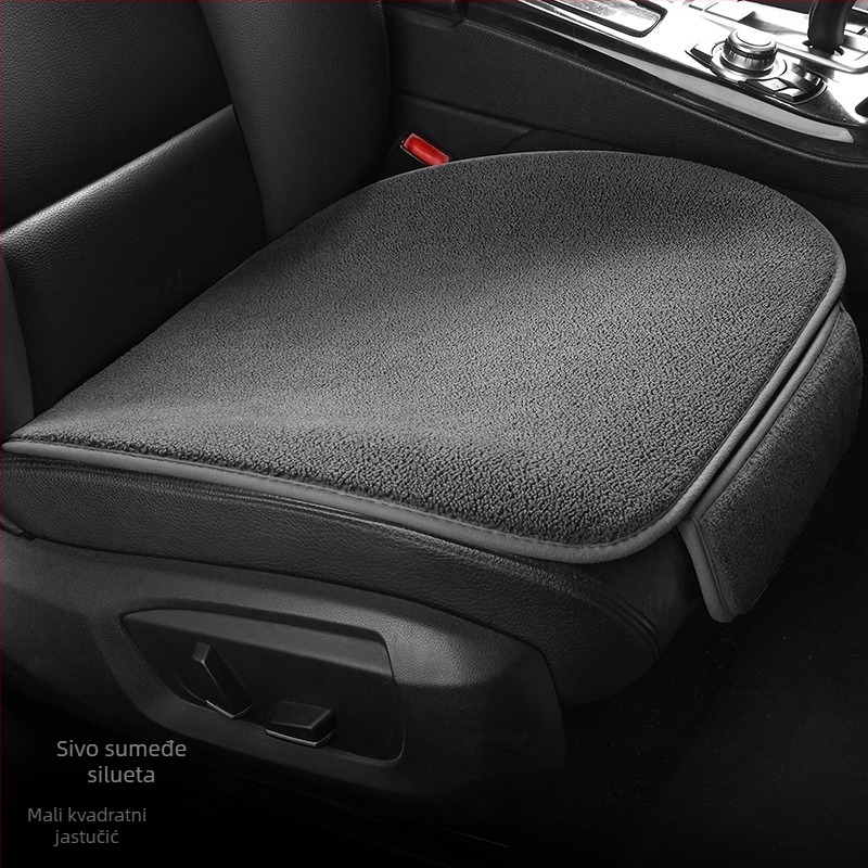 Zimski set navlaka za sjedalice automobila s površinom od vlakana soje i poliesterom, ploski minimalistički stil, japanski stil, univerzalni trodijelni set s ventilacijom