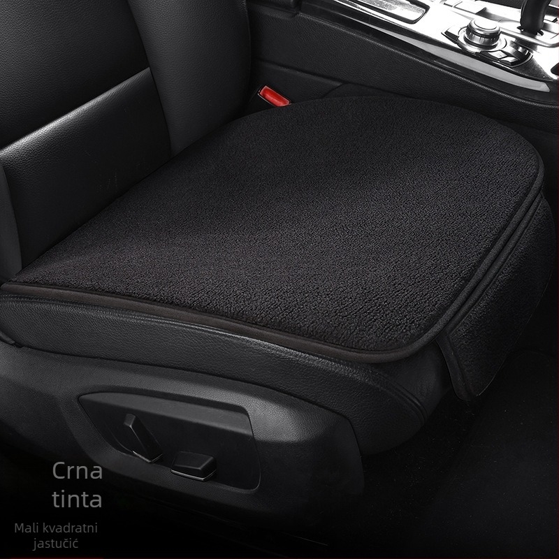Zimski set navlaka za sjedalice automobila s površinom od vlakana soje i poliesterom, ploski minimalistički stil, japanski stil, univerzalni trodijelni set s ventilacijom