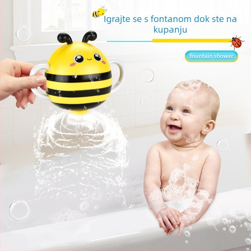 Dječje vodene igračke za kupanje – Bee i Ladybug, ABS materijal, AOJIATE TOYS, 3C certifikat (2023152202046185), 0-3 godine