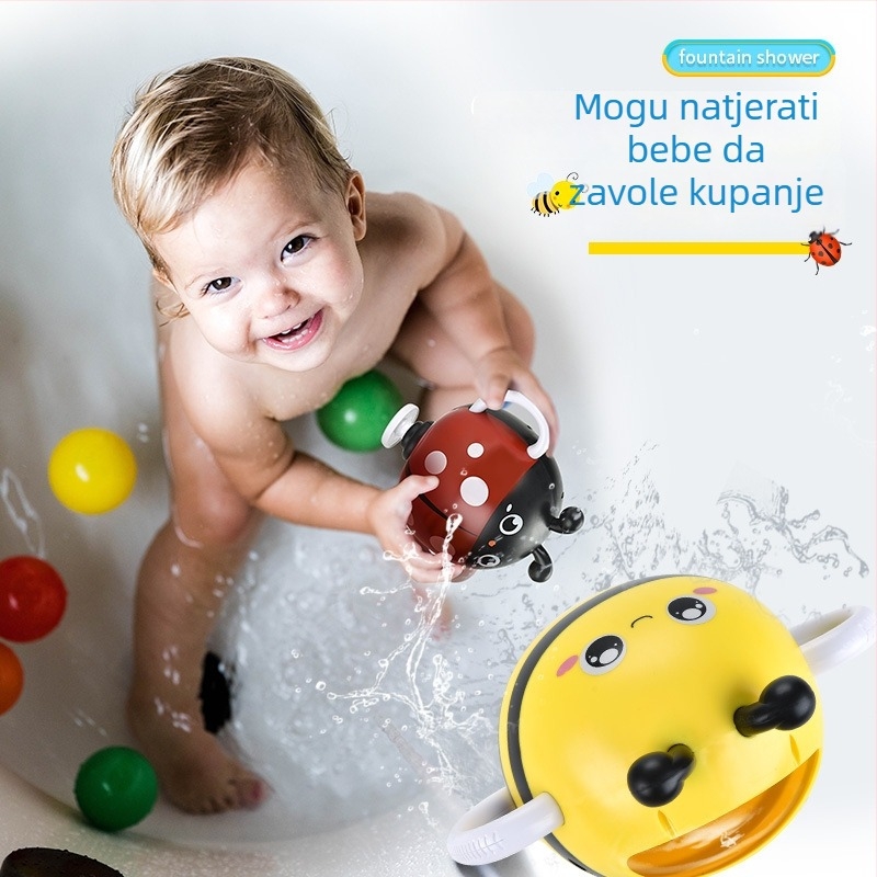 Dječje vodene igračke za kupanje – Bee i Ladybug, ABS materijal, AOJIATE TOYS, 3C certifikat (2023152202046185), 0-3 godine