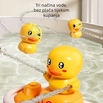 Igračka za kupanje u obliku patke s električnim sprejem, plastična; za djecu 0–3 godine; 3C certifikat; vodene igračke za tuširanje