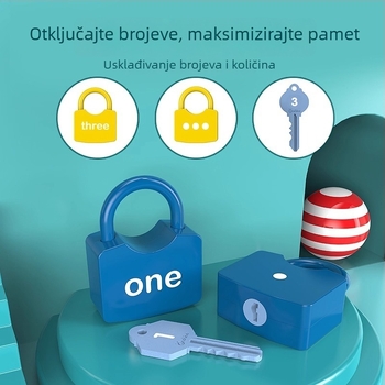 onshine Igračka za otključavanje abecede – Montessori učenje pre brojke i slova, materijal PP, za djecu 4–6 godina