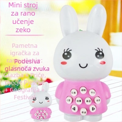 Mini zeko pričač priča – edukativna glazbena igračka, plastika, bez memorije, za djecu 4–6 godina