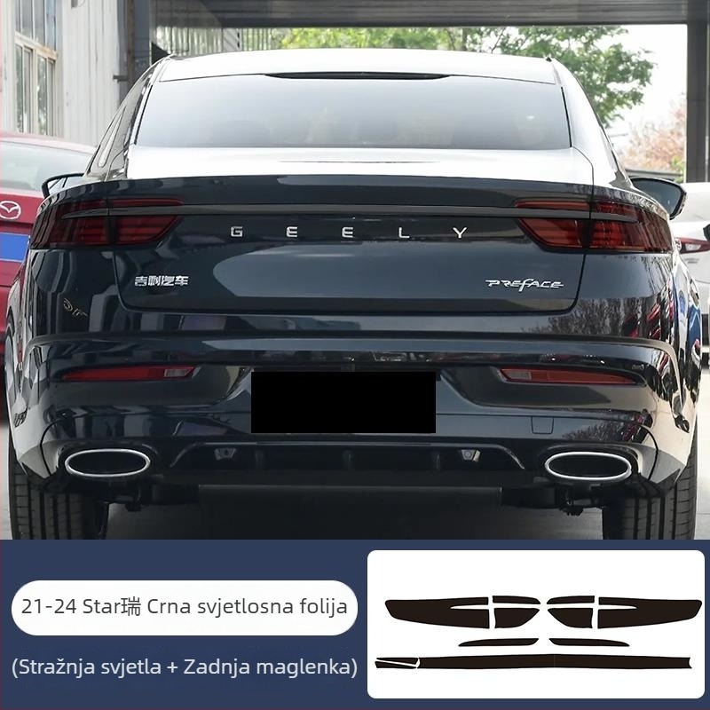 Chiweike TPU film za svjetla i stražnja svjetla Geely Xingrui – Kompatibilan s prednjim svjetlima, stražnjim svjetlima i svjetlima za maglu