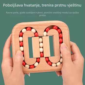 Drveni Luban zaključavački slagalica – edukativna igra za trening mozga i opuštanje; materijal: drvo; kategorija: Luban lock; marka: Danichite; za uzrast 7–14 godina
