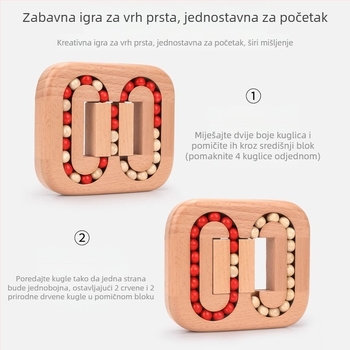 Drveni Luban zaključavački slagalica – edukativna igra za trening mozga i opuštanje; materijal: drvo; kategorija: Luban lock; marka: Danichite; za uzrast 7–14 godina