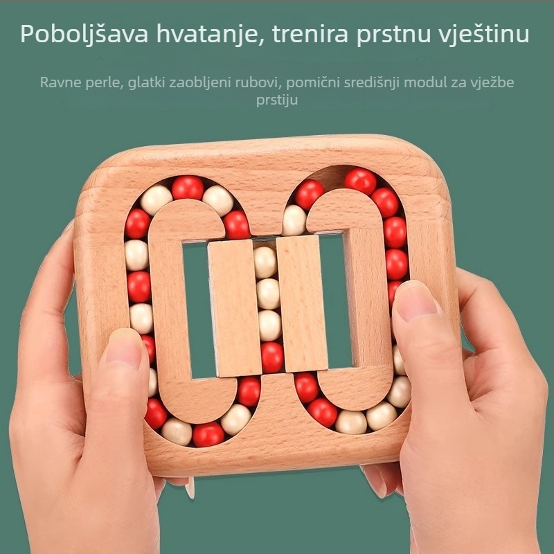 Drveni Luban zaključavački slagalica – edukativna igra za trening mozga i opuštanje; materijal: drvo; kategorija: Luban lock; marka: Danichite; za uzrast 7–14 godina