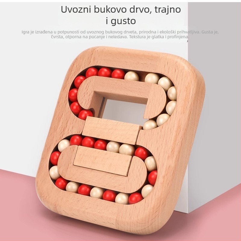 Drveni Luban zaključavački slagalica – edukativna igra za trening mozga i opuštanje; materijal: drvo; kategorija: Luban lock; marka: Danichite; za uzrast 7–14 godina