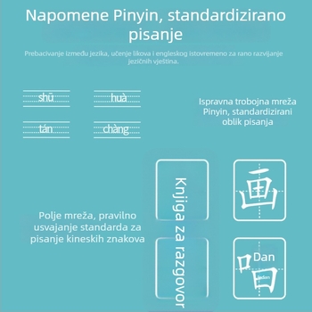 Pero za čitanje na dodir s zvukom za djecu, plastično kućište, litij baterija, uzrast 4–6 godina