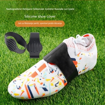 Silikonasti gležnjevni pojas s trakami za trening za nogomet – visoka vuča, protuklizno i set za učvršćivanje vezica