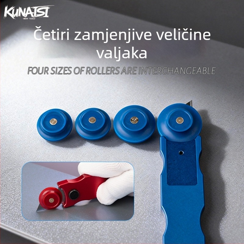 Coolness aluminijska legura komplet za auto foliju: valjak za film, nož za rezanje i alat za postavljanje folije za vozilo