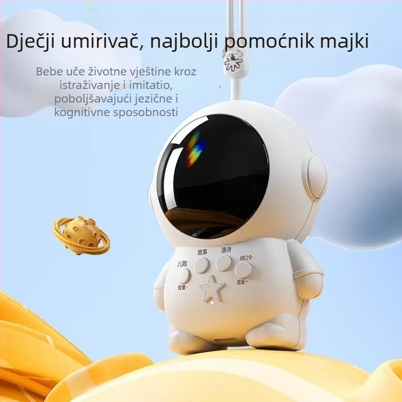 Astronaut priča stroj za predškolsko obrazovanje s prepoznavanjem glasa, plastično tijelo, litij baterija, za djecu 0–3 godine