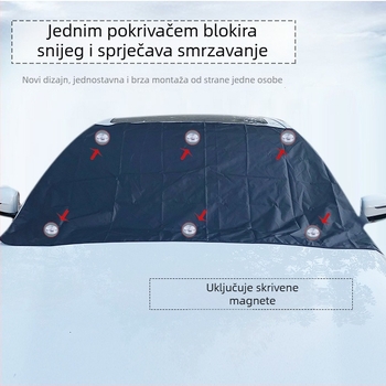 Magnetska prednja zaštita od snijega za automobil - Peace of Mind, opća namjena, Anti-Freeze, Anti-Frost