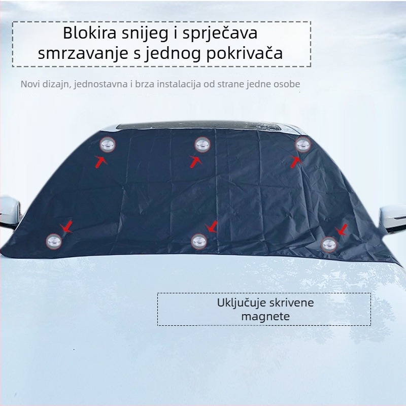 Magnetska prednja zaštita od snijega za automobil - Peace of Mind, opća namjena, Anti-Freeze, Anti-Frost