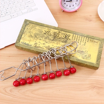 Puzzle s devet prstenova Luban Lock - edukativna metalna igračka Zy1099