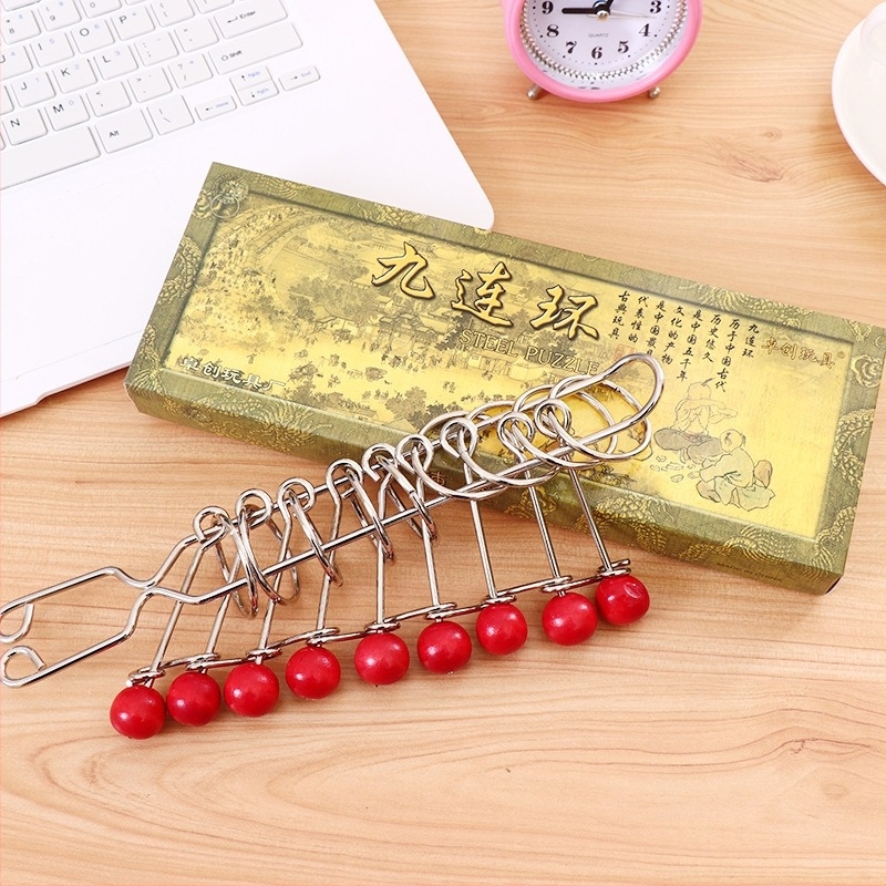Puzzle s devet prstenova Luban Lock - edukativna metalna igračka Zy1099