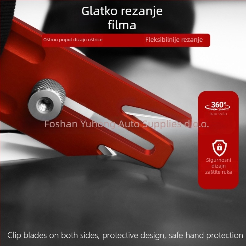 Nož za rezanje automobilskog filma, valjkasti rezač od aluminijske legure, Coolness Kns – profesionalni univerzalni nož