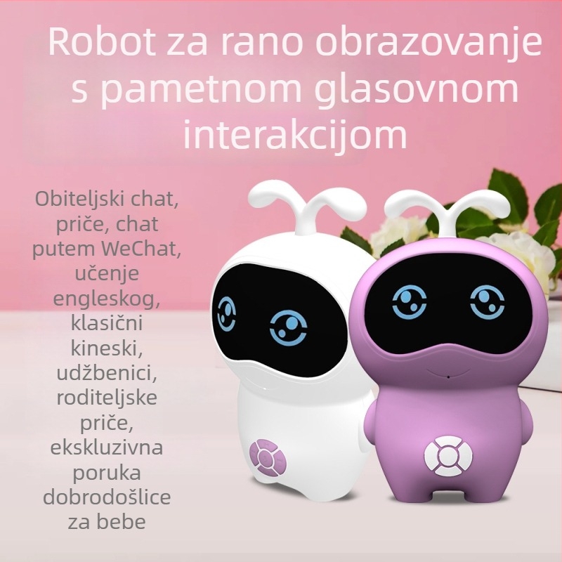 AI inteligentni robot za rano obrazovanje s dijalogom i učenjem - Bluetooth, Wi-Fi, snimanje, prepoznavanje govora, mobilna aplikacija