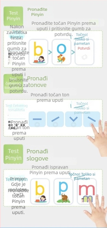 LeLe Fish govori Pinyin edukativna papirnata igračka za djecu do 14 godina