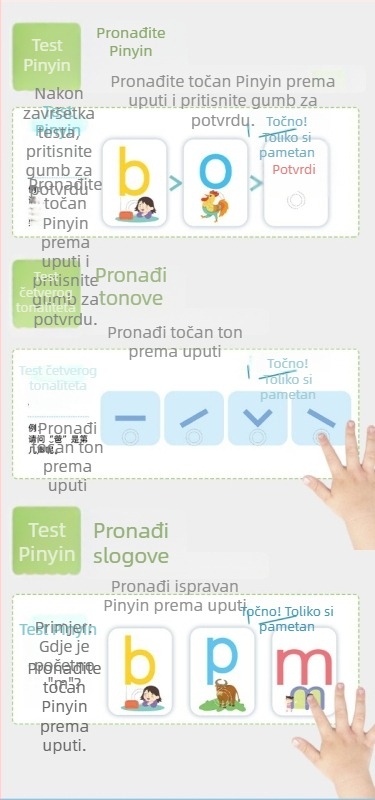 LeLe Fish govori Pinyin edukativna papirnata igračka za djecu do 14 godina