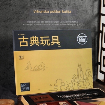 Drveni Kongming Lock mozgalica za djecu 7–14 godina s mogućnošću prilagodljive obrade