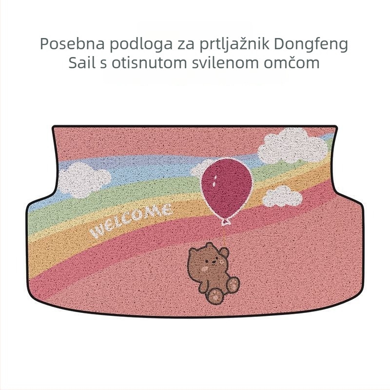 BYD Seagull prostirka za prtljažnik – slatki karikatura dizajn s rubom od svile, stražnji tepih za prtljažnik, Verzija Sloboda i Život