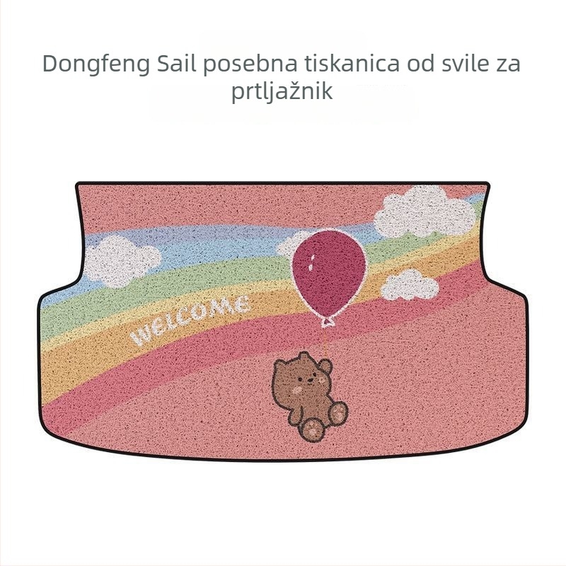 BYD Seagull prostirka za prtljažnik – slatki karikatura dizajn s rubom od svile, stražnji tepih za prtljažnik, Verzija Sloboda i Život