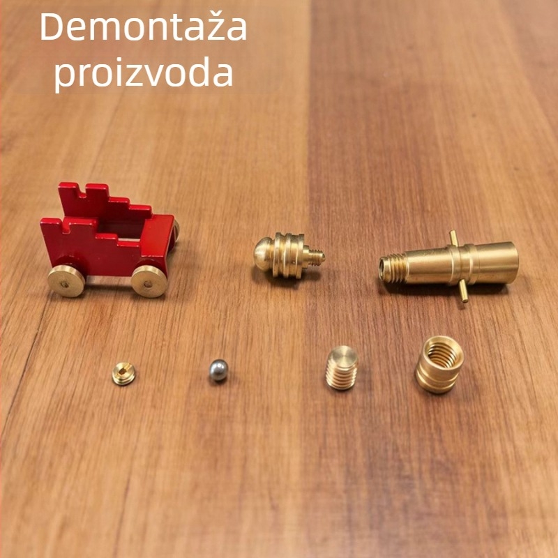 Bakreni metalni puzzle s devet povezanih prstena