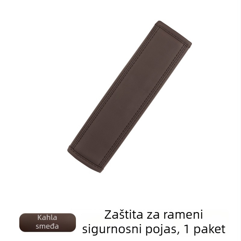 Kožni jastučić za sigurnosni pojas – mekan zaštitni sloj, moguć ispis logotipa, težina 80 g