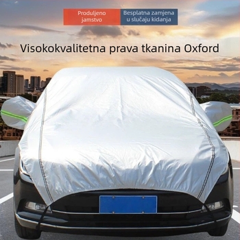 Pokrov za automobil od Oxford tkanine, univerzalna veličina, zaštita od sunca i toplinska izolacija, prilagodljivo